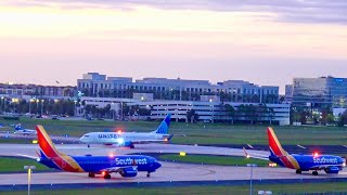 Rush Hour Southwest 737s Steal Show Spotting TPA [upl. by Howlond]