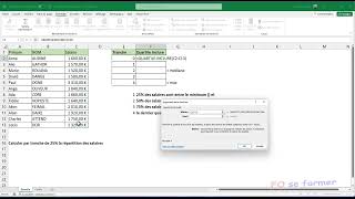 Fonction Excel  QUARTILE et CENTILE [upl. by Heise]