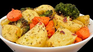 AIR FRYER ROASTED VEGETABLES RECIPE [upl. by Enom]