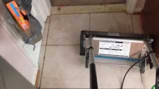 Tile and grout Cleaning using Whittaker CRB machine Stafford VA [upl. by Regnig]