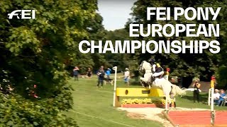 RELIVE  Eventing CrossCountry  FEI Pony European Championships 2018 [upl. by Ahseim]