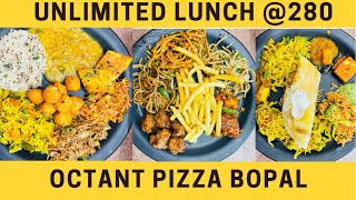 Unlimited Lunch  101 Varieties  Maharaja Meal  Pizza  Ice cream  Soft Drinks  Octant Pizza [upl. by Aynosal]