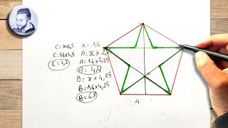 Comment dessiner un pentagramme sans compas [upl. by Bernj]