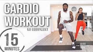 15 Minute Full Body Cardio Workout No Equipment [upl. by Radmen]