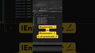 IEnumerable vs IEnumerator in C shorts coding csharp [upl. by Jamille269]