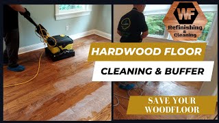 Hardwood Floor Cleaning amp Buffer  Summit NJ [upl. by Nomled]