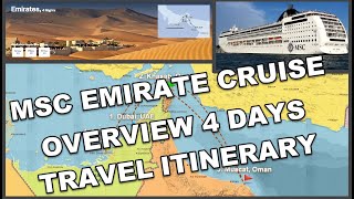 MSC Emirate Cruise ■ Overview of the 4 days travel itinerary ■ MSC Opera ■ Cruise Review [upl. by Ellehsem]