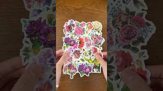 Let my kindle case also be filled with floral fragrancediy asmr kindle sticker flowers pink [upl. by Wattenberg187]