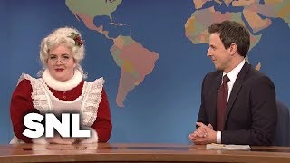 Weekend Update Mrs Claus on Living With Santa  SNL [upl. by Gibrian]