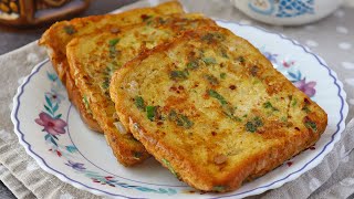 Masala french toast  Spicy bread toast  Street food [upl. by Sewell]