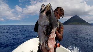 My first time spearfishing for DOGTOOTH TUNA [upl. by Smitty867]