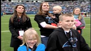 Soldier Surprises Family on field at Panthers Game [upl. by Primaveria203]