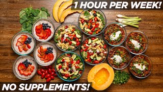 FAST HighProtein Vegan Meal Prep 1 Hour Per Week [upl. by Vashtee]