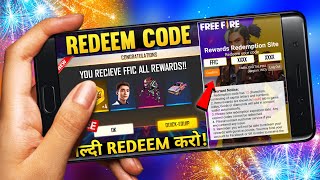 FREE FIRE INDIAN CHAMPIONSHIP REDEEM CODE  FREE FIRE REDEEM CODE TODAY  REDEEM CODE FREE FIRE [upl. by Corsiglia]