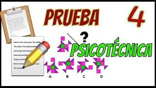 ✅ PRUEBA PSICOTÉCNICA  Ejemplo 04  figuras numéricas personalidad 🔴 [upl. by Alicec]