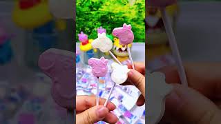 Peppa Pigshaped milk stick candy bar cute and delicious snacks cheese sticks milk slices [upl. by Uaeb]