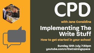 Implementing The Write Stuff in your school with Jane Considine [upl. by Arola]