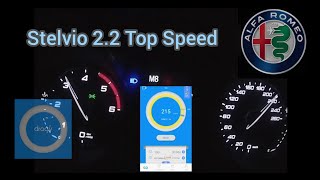 Alfa Romeo Stelvio 190 HP 22D AT8 Acceleration and Top Speed Run Dragy [upl. by Akiam39]