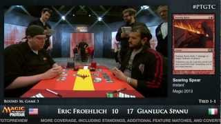 Pro Tour Gatecrash Round 16 Eric Froehlich vs Gianluca Spanu Standard [upl. by Hcirdeirf]