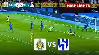 Highlights  Al Nassr vs Al Hilal live today  Saudi pro league 2024  fc 24 [upl. by Kora377]