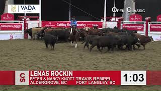 2019 Calgary Stampede Cutting Horse Futurity  Travis Rempel with Lenas Rockin [upl. by Latin]