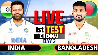 India vs Bangladesh 1st Test at Chennai IND vs BDESH Sep 19 2024  Live Cricket Score [upl. by Ytiak]