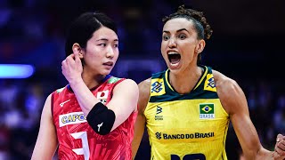 Gabriela Guimarães Gabi VS Sarina Koga  Brazil vs Japan  Womens VNL 2024 [upl. by Secnirp830]