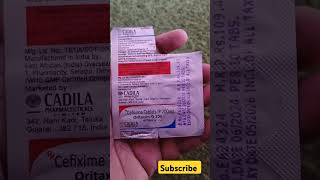 Cefixime Tablet l oritaxim o 200 l सूजन की दवा l Cefixime Tablet ip 200 mg use in hindi [upl. by Anitnegra]