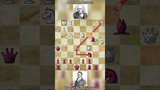 The Immortal Game Adolf Anderssen vs Lionel Kieseritzky  A Masterpiece of Sacrifice and Checkmate [upl. by Tselec]