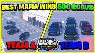 Whoever creates THE BEST MAFIA wins 500 ROBUX Emergency Response Liberty County [upl. by Clougher]