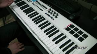 mmagru MAudio Axiom Pro 61 MIDI keyboard video review [upl. by Ricard198]