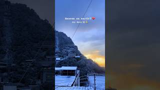 Heven on Earth🌍❤️🙏 katra vaishnodevi snowfall [upl. by Attaymik]