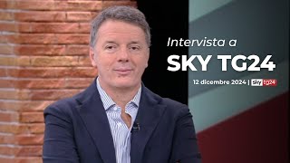 Matteo Renzi ospite a Sky TG24  12122024 [upl. by Aisatnaf710]