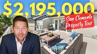 Tour Inside a 2195000 Spacious Ocean View Home in San Clemente Ca  Orange County Home Tours [upl. by Zabrina]