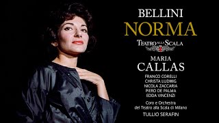 Bellini Norma  Callas Corelli Ludwig Zaccaria de Palma Vicenci Serafin 1960 Subtitles [upl. by Broddie242]