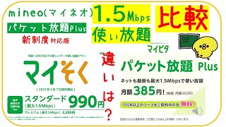 2024年mineoマイネオパケット放題プラス制度改正対応＆事務手数料0円URL概要欄あり！【マイそく比較】15Mbps使い放題違いは？比較マイピタ楽天モバイル [upl. by Bandler]