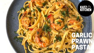 Garlic Prawn Pasta  DAIRY FREE [upl. by Elvera]