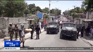 Kenyan police begin operations patrolling streets of Haiti’s capital [upl. by Thurlow]