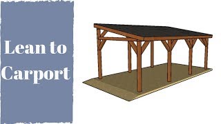 How to Build a Lean to Carport [upl. by Ardnuyek]