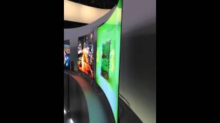 How thin a curved OLED TV really is [upl. by Naquin]