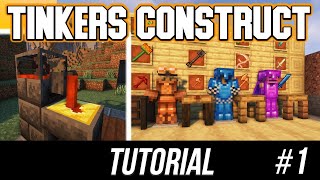 Tinkers Construct tutorial  guide 1165  1182 Part 1 basics minecraft java edition [upl. by Servais]