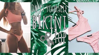 👙DIY Seamless Bikini Top  Sewing tutorial for beginners [upl. by Debbra]