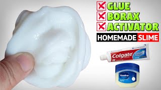 VASELINE SLIMEHow to make Slime with Vaseline and Colgate Toothpaste without Glue BoraxSlime Diy [upl. by Geer]