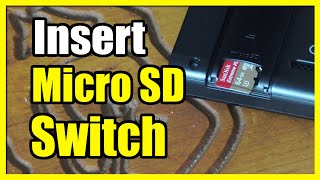 How to Insert Micro SD Card amp Format on Nintendo Switch Fast Tutorial [upl. by Nilyram]