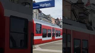 Wendezug der Appenzeller Bahnen in Rorschach Hafen [upl. by Terrilyn]