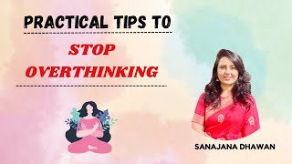 How to stop overthinking  Day1 [upl. by Ahtnahc]