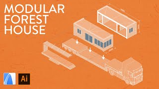 AXONOMETRIC ARCHITECTURE DIAGRAM  Archicad and Illustrator Tutorial [upl. by Kittie908]