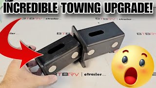 AWESOME NEW TOWING INVENTION The NEXT BTBRV PRODUCT Reducer Adapter [upl. by Annibo]