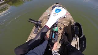 54lb Watersnake Electric Trolling motor on a Native Watercraft Ultimate FX 12 [upl. by Werner959]