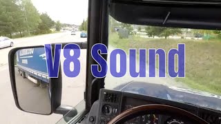 28 V8 Sound Scania T164 T500 with headmounted GoPro POV vlog [upl. by Fillender178]